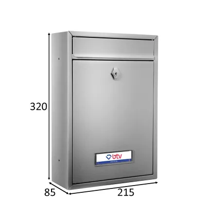 BUZON BERMEO ACERO INOXIDABLE 320 x 215 x 85